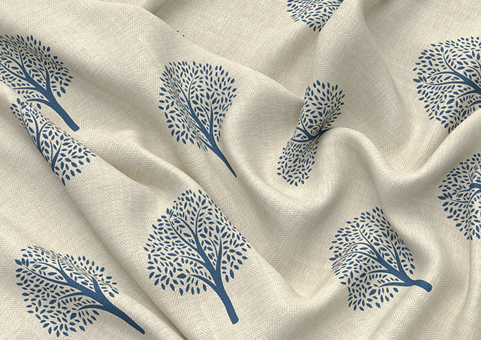 Emily Bond Yew Tree, Navy - Roman Blind - Image 4